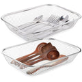 Utensil Drying Rack, 2 Pack Utensils Holder Dishwasher Silverware Basket | Compact Dish Rack, Kitchen Counter Drainer, Chopsticks, Spoons, Forks, Knifes Drainer Organizer - size: 2pcs Medium