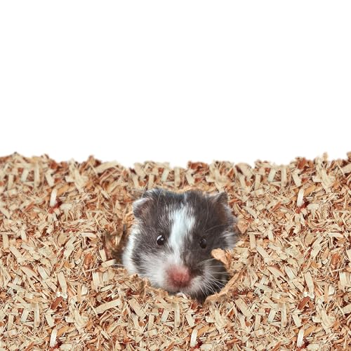 Kaytee Aspen Bedding for Small Animals, 52.4 Liter | Less mess. Aspen hamster bedding. 99.9% dust-free wood shavings, guinea pig bedding, no aromatic oils - size: 52.4 Liter
