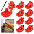 Automatic Chicken Water Nipples and Chicken Water Cups with Drip Catchers, Leak-Proof Gravity Fed Poultry Watering System with Drill Bit for Hens, Ducks and Quails (8 Pack) - color: 8 Pack