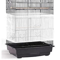 Shappy Large Bird Cage Seed Catcher,Bird Cage Cover Net Skirt Guard,Adjustable Soft Airy Mesh Net for Parrot Parakeet Macaw(78.7 x 15 Inch/ 200 x 37 cm,White) - color: White, size: 78.7 x 15 Inch/ 200 x 37 cm