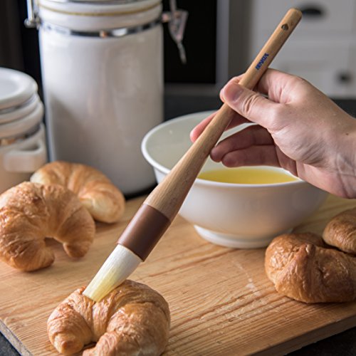 SPARTA Pastry Brush Round – 4040000 Round Basting Brush with Nylon Bristles and Hardwood Handle for Commercial, Kitchens, Restaurants, Catering, 1in - size: 1" Round Brush
