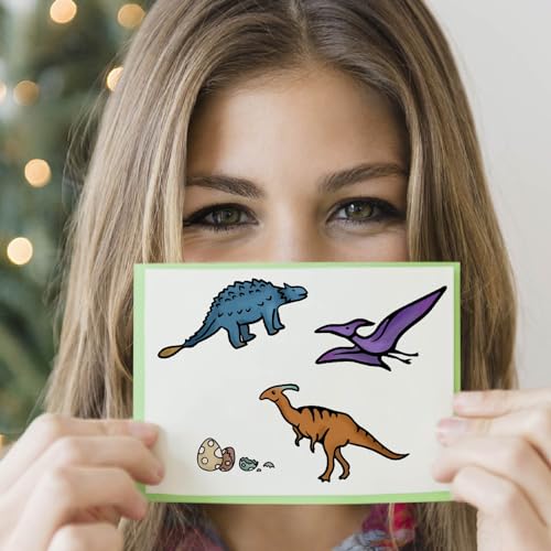 CRASPIRE Dinosaur Clear Stamps Bones Paw Prints Dinosaur Eggs Reusable Retro Transparent Silicone Stamp Seals for Photo Album Decorative Journaling Card Making DIY Scrapbooking - style: Dinosaur Rubber Stamps-0166