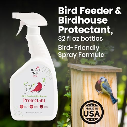 Bird Feeder & Bird House Spray to Reduce Buildup Between Cleanings, 2-Pack | Protectant, Extend Time Between Cleanings, Long Lasting Protection, Safe for All Birds, For Use After Cleaning, Non-Toxic - size: 32 Fl Oz (Pack of 2)