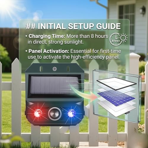 4 Packs Solar Nocturnal Animal Repeller,Ultrasonic Coyote Deterrent Outdoor for Yard Farm,Predator Lights with Red&Blue for Bird,Effective Deer Repellent Outdoor for Chicken Coop
