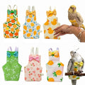 6Pcs Bird Diapers Bird Harness Flight Suits Diapers Reusable Parrot Nappy with Waterproof Inner Layer Washable Cute Urine Wet Suit Costume for Cockatiel Conure Budgie Macaw Parakeet, M - size: M