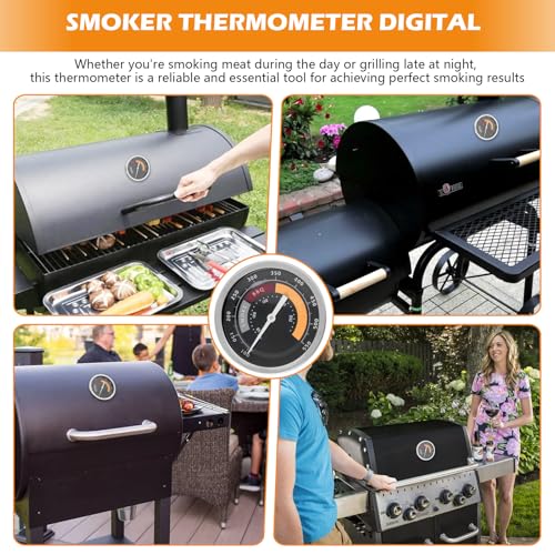 3695528R06 Grill Thermometer Fit for Oklahoma Joe's Smoker | 2 Pack Temperature Gauge BBQ Thermometer Gauge for Smoker Oven and Charcoal Gas Grills, 13/16-inch Accessories - size: 1 Pack