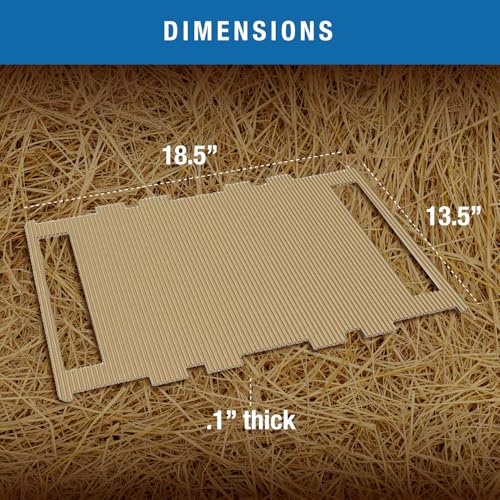 Brinsea Cardboard Hatching Mat for Ovation 56 Egg Incubator, Pack of 6 | Authentic Brinsea Ovation 56 Incubators liner; textured, disposable floor covering helps chicks grip safely during hatching - style: Ovation, 56 Egg Count Mat