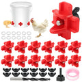 12 Pcs Chicken Water Nipples,Automatic Poultry Nipple Waterer with Drill Bits, Non Leak Waterer Kit for Chicken Coop Outdoor