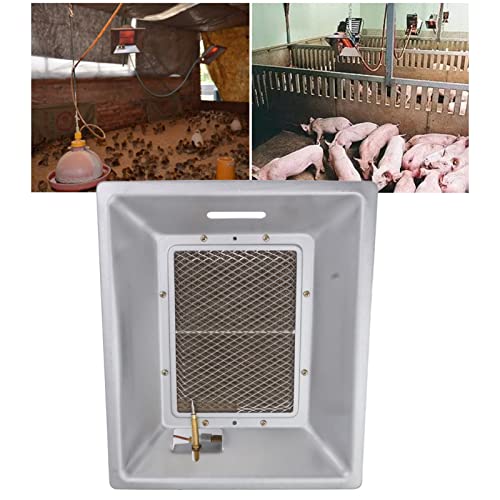 Jeanoko 1PCS Chick Heating Plate, Brooder Heat Plate, Manual Infrared Ceramics Catalytic Heating Incubation Equipment for Chicken Coops Poultry Heating