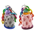2Pcs Bird Calcium Teeth Grinding Chew Treats Bird Beak Grinding Stone Toy for Parrot Parakeet Cockatiel Chinchilla Rabbit Gerbil Mouse Hamster