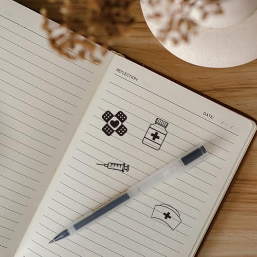 AHANDMAKER 5 Styles Mini Happy Nurses Day Wooden Rubber Stamp, Medical Theme Stamps for Medical Doctor Nurse Card DIY Making Scrapbooking Stamping Pottery Clay Crafting - style: Happy Nurses Day
