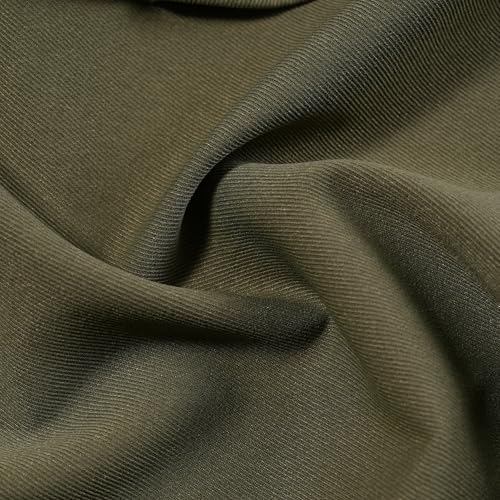 Cute Cotton Apron for Women, Adjustable Bib Cooking Kitchen Aprons with Pockets for BBQ Drawing Baking - color: Army Green
