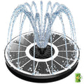 SZMP Solar Water Fountain for Bird Bath 3.5W White Glass Panel 2000 Battery - color: White