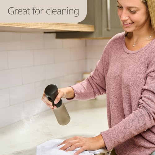 10 OZ Continuous Spray Bottles - Ultra Fine Mist Sprayer | Water Spray Bottle For Hair Stuff, Mister Spray Bottle For Plants Mister | Hair Spray Bottles For Hairstyling, Cleaning, Salons - color: Black