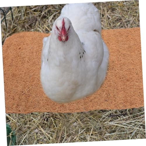 4pcs Chicken Coop Bedding Nest Pads Reusable Natural Coconut Liners for Nesting Boxes Soft and Easy to Clean Pads for Cozy Nesting and Comfort of Chickens