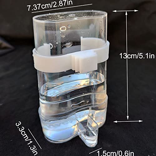 Automatic Bird Waterer Feeder,Parakeet Feeder,2PCS Bird Cage Feeders and Waterers,Parakeet Waterer Cockatiel Cage Accessories
