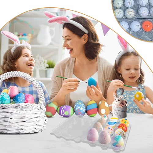 150 Pack Bulk Egg Cartons, Clear Plastic Chicken Egg Holders, Egg Tray Carton Holder for Home & Kitchen, Farm & Market Use, An Eco-Friendly Egg Storage Solution, 12 Grids - size: 150 Pack Egg Cartons 12 Grids 3x4
