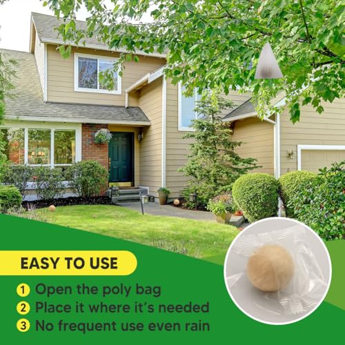 AUDQQM Squirrel Repellent Outdoor, Chipmunk Repellent for Garden, Squirrels Deterrent, Keep Squirrels Away from Yard, Attic & Bird Feeders, Lasting for 3 Month, Easy to Use, 8 Count - size: 1.0 Ounce (Pack of 8)