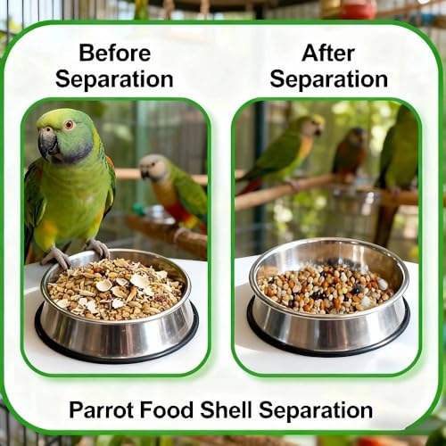 Bird Food Electric Separator,Bird Cage Cleaner,Pet Hair Collector, Mini USB Vacuum Cleaner for Bird Cage Debris Separation, Eraser Shavings, Dust, Feathers, Pet Hair, Car & Computer Keyboard Cleaning