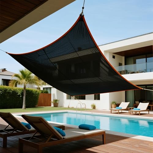 winemana 40% Black Shade Cloth, 20 x 20 FT Durable Mesh Tarp with Grommets, Resistant Garden Sun Shade Netting, Shading Antifreezing for Pergola, Greenhouse, Plants Growing, Chicken Coop - size: 40%-20 FT x 20 FT