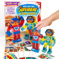 Made By Me Build & Paint Your Own Wooden Toys, DIY Wood Craft Kit, Easy to Assemble, Superhero Action Figures - style: Superheros