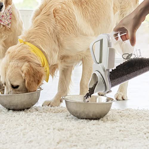 Dog Food Storage Container Airtight Portable Dog Food Container with Handled Lid and Pour Spout,Food Storage for Dog Dry Food Small Pet Food Container with Measuring Cup for Home, Travel,2.8L - color: DOG