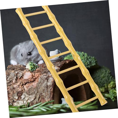Toyvian Hamster Ladder, Hanging Bird Ladder Cage Accessory | Wooden Climbing Step For Small Birds And Hamsters For Cage Exercise And Habitat Decoration