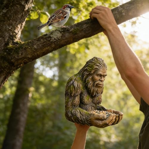 Bird Feeder | Garden Sculpture Birdfeeder Yard Art Decoration | Wild Bird Feeding Station | for Outdoor Garden Backyard Patio Yard