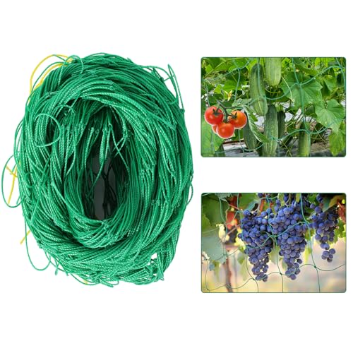 Kikhope Trellis Netting for Climbing Plants, 5.9x16.4 ft Garden Trellis Net | Plants Trellis, Garden net for Cucumber Vine Tomato, Garden netting for Climbing Vine Plants - size: 5.9ft x 16.4ft (1 Pack)