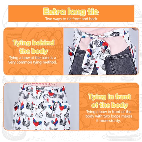 12 Deep Pockets Egg Apron, Chicken Egg Collecting Apron, Egg Holding Apron, Duck Goose Egg Gathering Apron for Housewife - color: Exotic Style