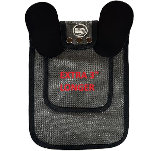 DOWN UNDER OUTDOORS 2 Extra Large & Extra Long Chicken Saddles Grey Mesh | Adjustable Straps, Chicken Apron, Poultry Saver, Pet Supplies, Including Shoulder Cover, Heavy Duty Shade Cloth Mesh - color: Dark Grey