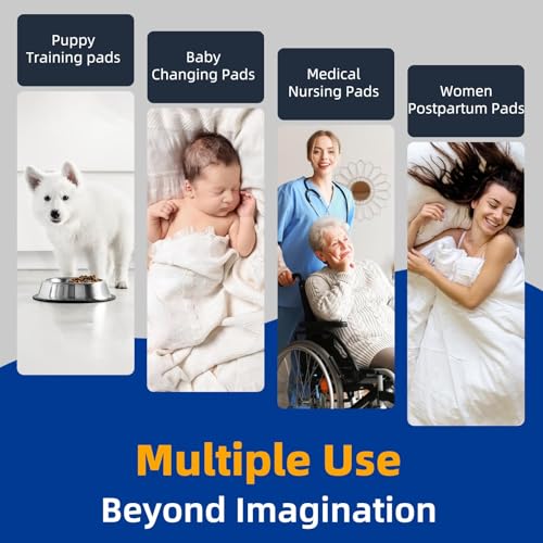 SOFYFINE Disposable Adult Underpads 36"x48" XXL Extra-Large Incontinence Bed Pads – Mattress Protector Pee Pads for Adults Kids, Bed Protection & Training [40 Pads] - size: 36"x48"(40 Count)