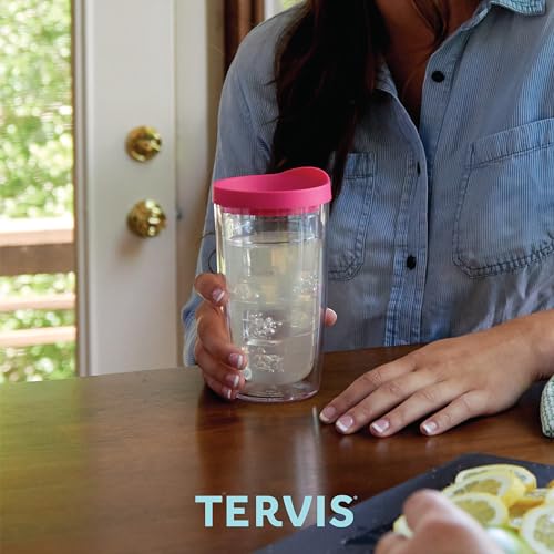 Tervis Watercolor Songbirds Made in USA Double Walled Insulated Tumbler Cup Keeps Drinks Cold & Hot, 16oz, Clear | Made in USA, Double-wall Insulated, Shatterproof, BPA-Free, Dishwasher Safe, Fits Most Cupholders, Gifts under $20 - style: 16oz