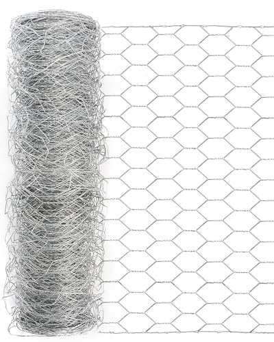 Garden Poultry Chicken Wire Netting - 72 '' × 25 ' Garden Fence Animal Barrier, Chicken Wire for Crafts, 1 inch Mesh Poultry Netting Fence, Pet/Rabbit/Chicken Wire Fencing - size: 72 inchx25 Ft