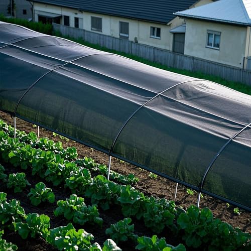 winemana Black Shade Cloth 40%, 8x10 FT Mesh Tarp - Garden Shade for Greenhouse, Patio, Vegetables, Plants Cover and Chicken Coops, Sun Shade Net for Outdoor Protection with Reinforced Grommets - size: 40%-8 FT x 10 FT
