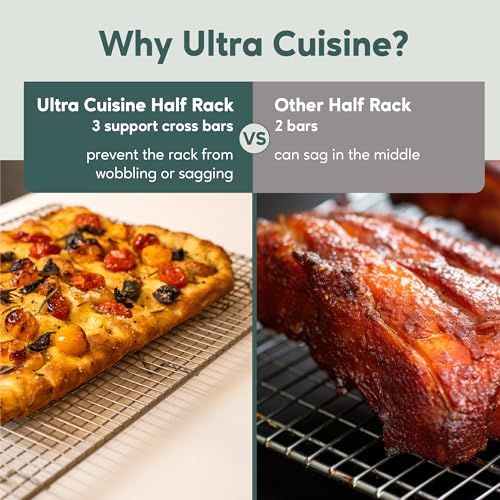 Durable Cooling Rack for Cooking and Baking - 11.5" x 16.5" | Professional Grade Premium 100% Stainless Steel, Baking Rack, Roasting, Grilling, Dishwasher Safe, Oven Safe, Wire Rack - size: 11.5" x 16.5" 1-Pack