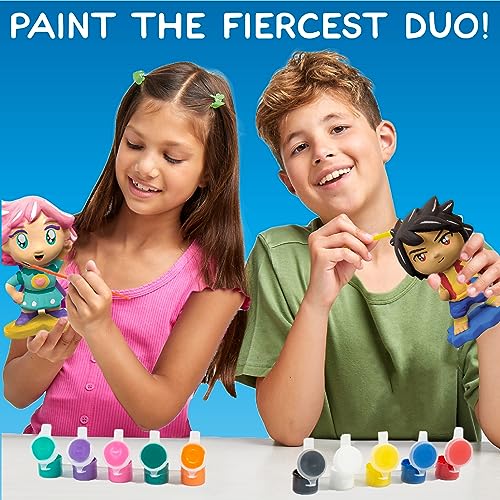 Made By Me Build & Paint Your Own Wooden Toys, DIY Wood Craft Kit, Easy to Assemble, Anime Figurines - style: Japanese