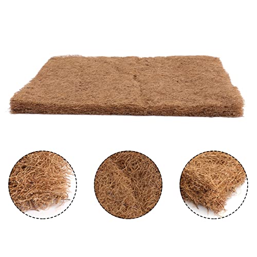 HANABASS 1pc Coconut Fiber Hatching Mat for Poultry Nesting and Incubation Moisture-Absorbing Cushion Natural Dust Coconut Strainer for Chickens and Pet Birds