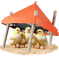 Large Chick Brooder Heating Plate 12" x 12" with Anti-Roosting Cone, Stepless Adjustable Height for Up to 25 Chicks, Energy Efficient Mother Hen Brooder for Poultry - color: ORG-12