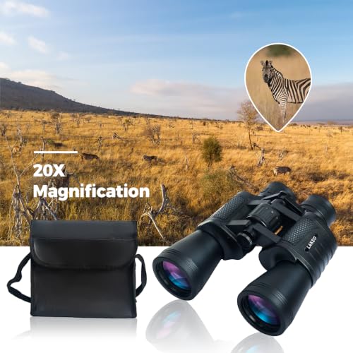 20x50 High Powered Binoculars for Adults, Waterproof Compact Binoculars with Low Light Vision for Bird Watching Hunting Football Games Travel Stargazing Cruise, Christmas Birthday Gifts for Men