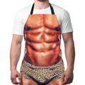 Funny Men Cooking Grilling Aprons Muscles Guy BBQ Funny Gag Gifts for Christmas, White Elephant Gift Exchange (Muscleman, One Size) - color: Muscleman