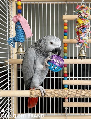 23-Pack Bird Toys Wicker Bell Balls Shaker Rattles | for Parakeets, Budgies, Cockatiels, Conures, Lovebirds