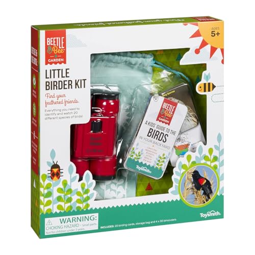 Beetle & Bee Bird Watching Kit For Kids 4x30 Binoculars Nature Toy Ages 5+ | Outdoor Explorer Gear, Backyard Birding Activities, Starter Observation Play, Travel Discovery Trips, Young Naturalist Gifts. - style: Little Birder Set