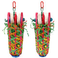 Kyouki Parakeets Toys, 2 PCS Bird Chewing Toys – Perfect for Cockatoos, Conures, Love Birds, Small & Medium Parrots, Fun Foraging & Tearing Bird Cage Accessories (Seeking Food Basket) - color: Seeking food basket