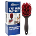 8 Inch Pot & Dish Kitchen Scrub Brush for Heavy-Duty Cleaning – Stiff Bristle Scrubber for Sink, Cast Iron, and Grill Grates - Kitchen Dish Scrubber Brush - 90048 by FryOilSaver Co.