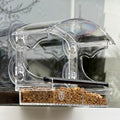 Window Bird Feeder with Strong Suction, Removable Tray & Clear Modern Design