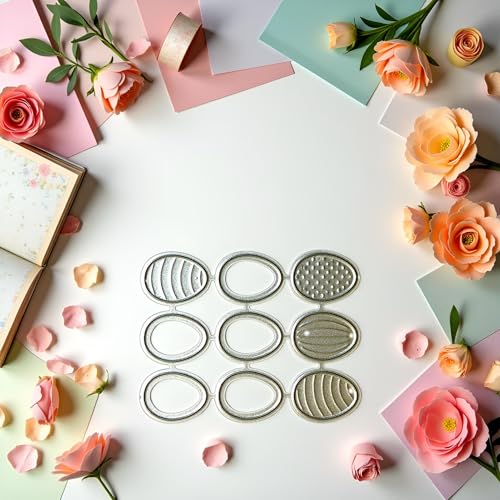 Easter Eggs Metal Cutting Dies Embossing Dies Stamps for Card Making DIY Embossing Photo Album Decorative Craft Embossing Dies Clearance Metal Scrapbooking Die-Cuts Card Making Accessories