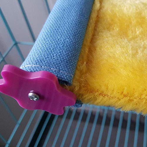 Litewoo Bird Nest Bed Hammock Hanging Parrot House Perch Stand for Cage (L) | Warm & comfortable, 10.24"x7.09", easy to install, for resting and playing, for/parrot/parakeet/cockatiel/lovebird/conure - size: L