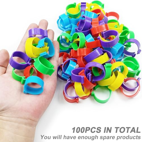 100Pcs 25mm Extra Large Turkey Leg Bands Goose Leg Bands Poultry Identification Leg Bands Rings 8/16/20/25mm - size: 25mm - 100Pcs