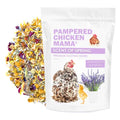 Pampered Chicken Mama Floral Nesting Herbs for Chickens (10 Ounces) | Relaxation Blend for Chick Brooder Box, Chicken Coop Bedding | Scent of Spring - size: 10 ounce